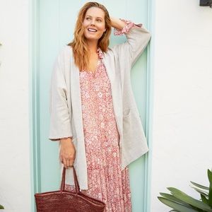 Donni NWT Oversized Ribbed Sweater Open Cardigan